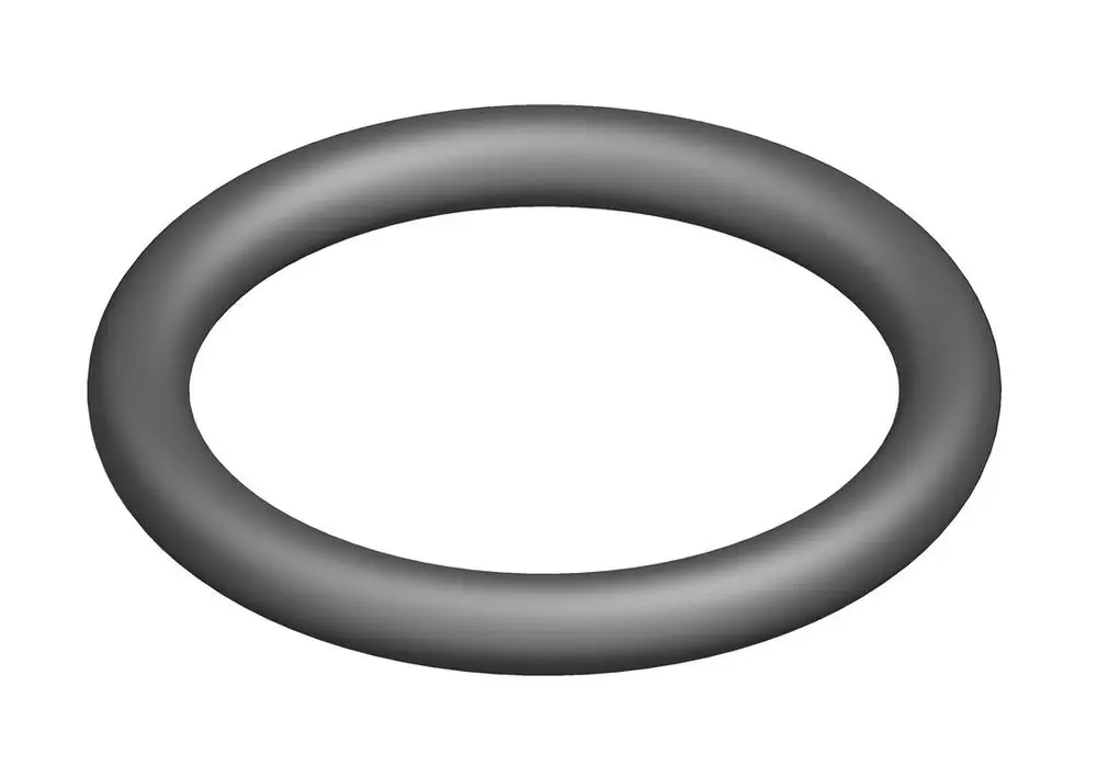 Grauer O-Ring von Bosch, ringförmig und glatt, geeignet für verschiedene Anwendungen in der Technik und Mechanik.